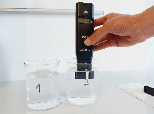 Wasserqualität im Ebersamenproduktionslabor