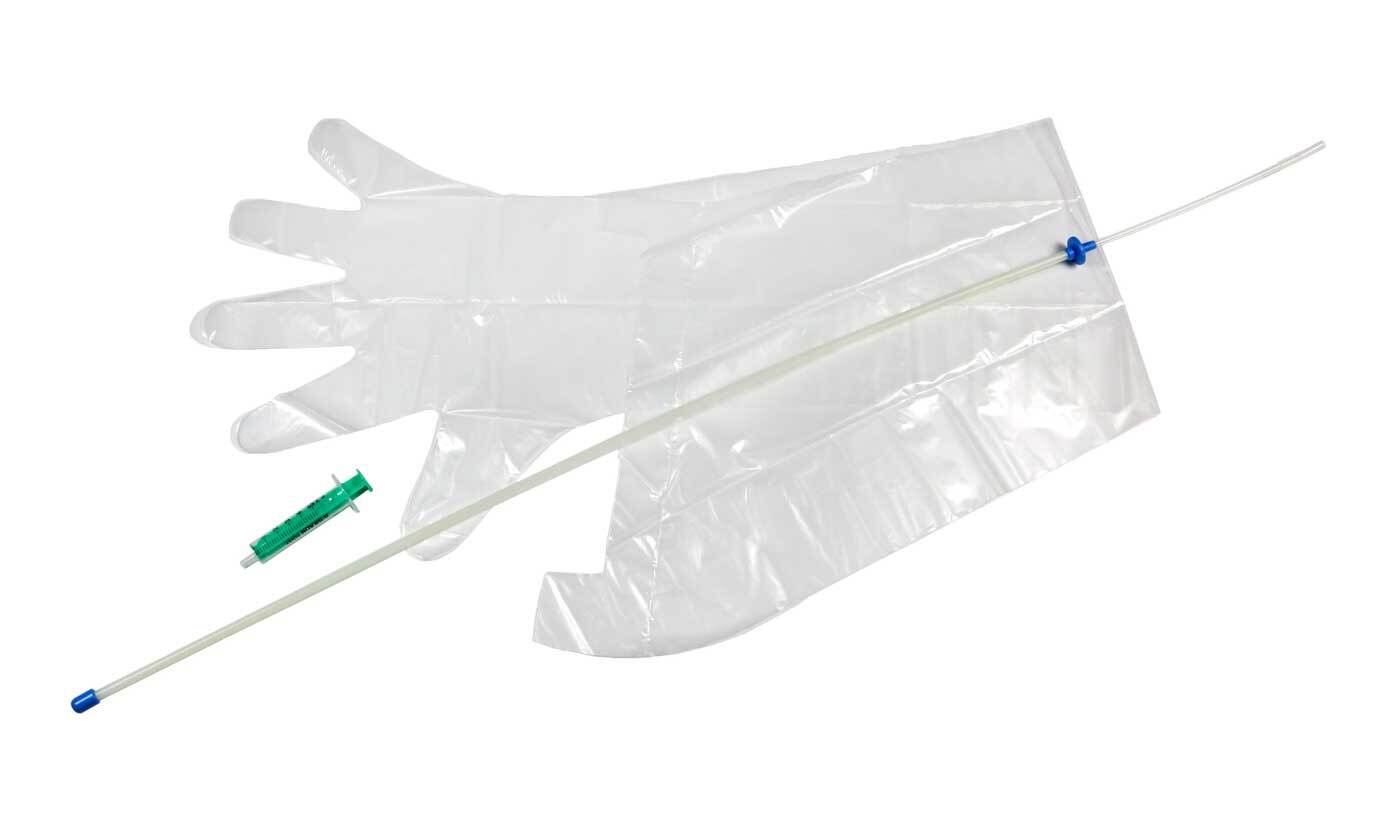 Equine Sterile 21" Artificial Insemination Kit Syringe Glove Lube Horse A.I 