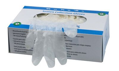 Semen collection gloves