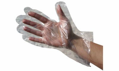 Hygienic pre-collection gloves