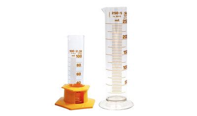 Measuring cylinder, glass