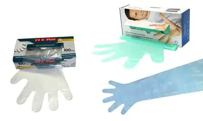 Insemination glove, 5 fingers