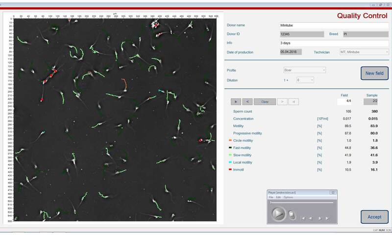 AndroVision® software module: Quality Control