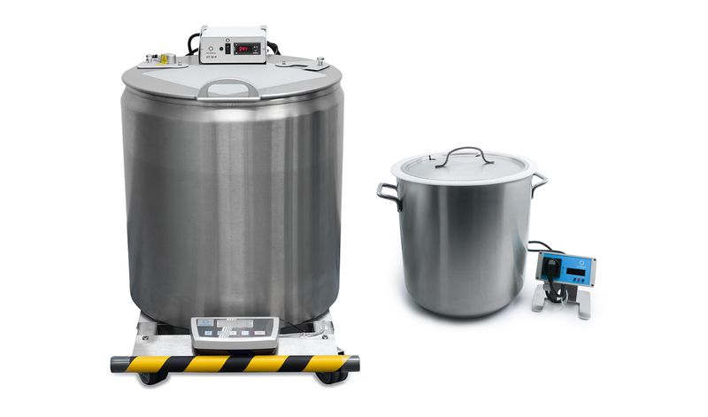 Heated extender vat