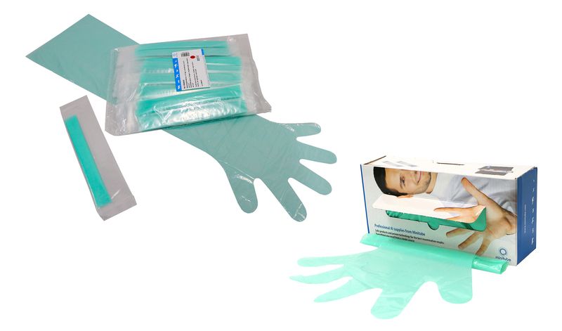 Insemination glove, 5 fingers