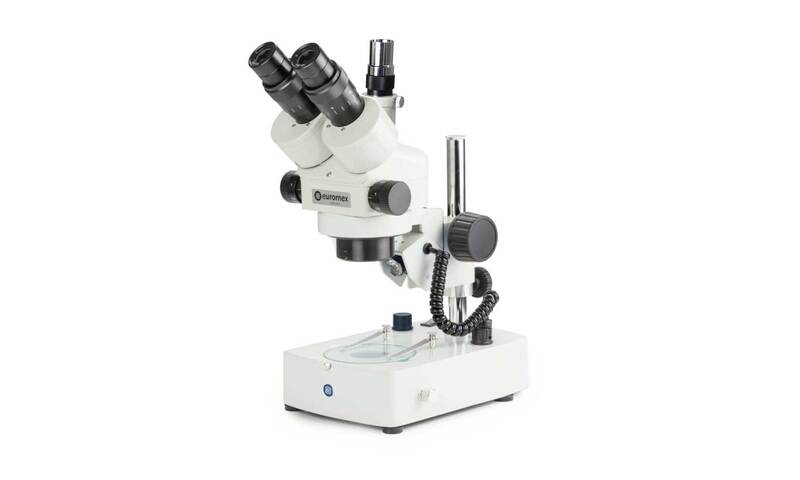 Stereo-zoom microscope, trinocular