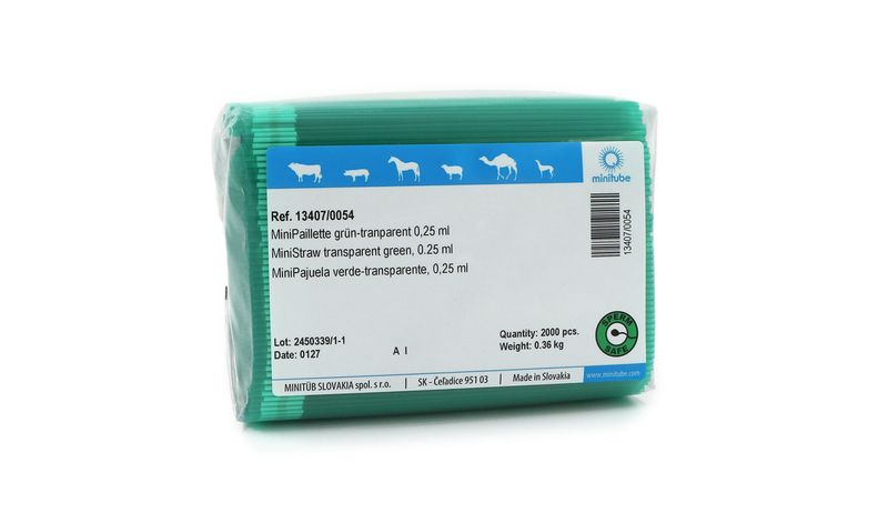 MiniStraw, 0.25 ml, transparent green
