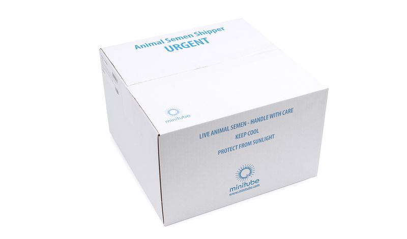 Minitube transport box for canine semen