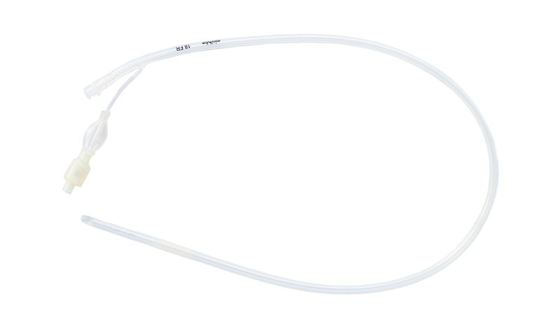 Silicone ET catheter CH 18, Luer lock