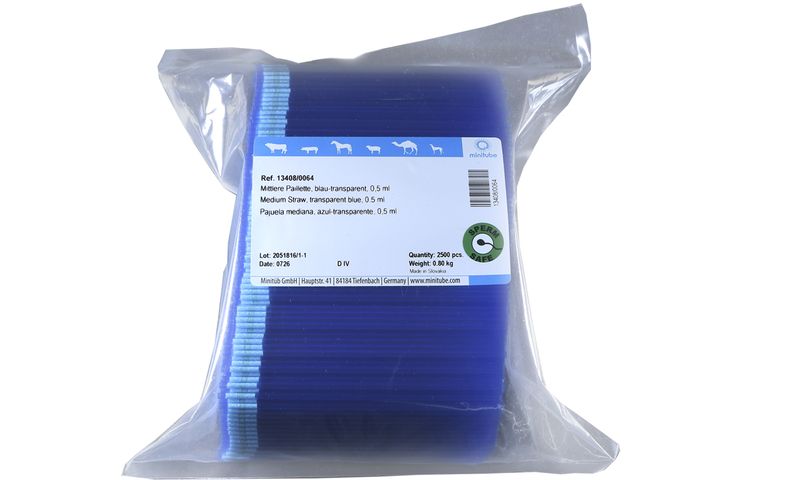 EcoStraw, 0.25 ml, transparent blue