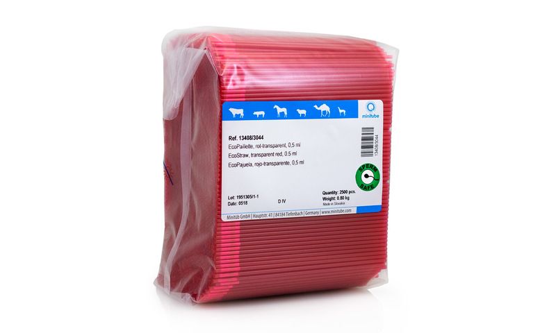 EcoStraw, 0.5 ml, transparent red