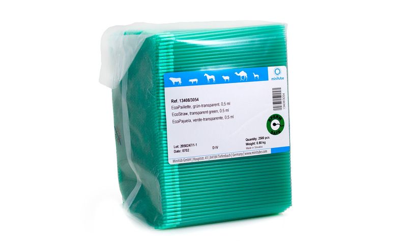 EcoStraw, 0.5 ml, transparent green