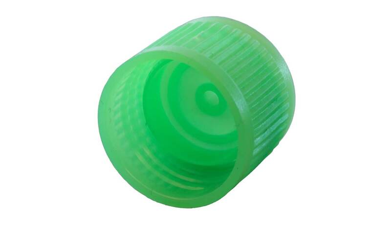 Cap for 13 ml tube, green