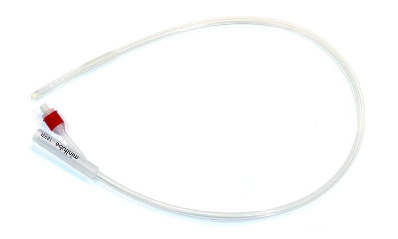 Silicone ET catheter CH 18, Foley