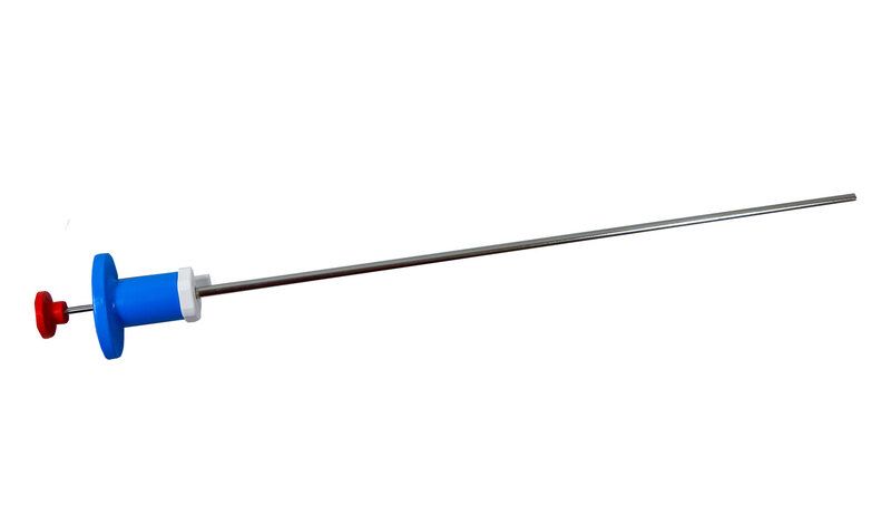 QuickLock, AI device for sheep and goat, red