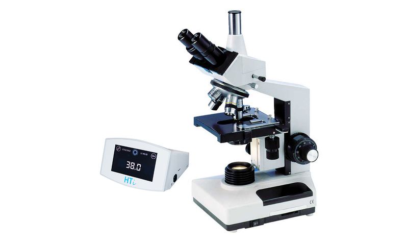 Phase contrast microscope MBL 2100, trinocular, heated stage, HTi