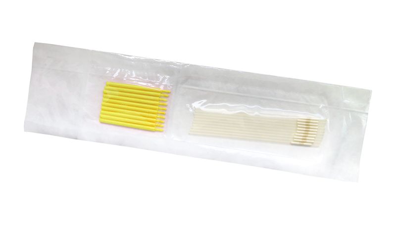 MiniStraw, 0.25 ml, 90 mm, clear with light yellow ID rod