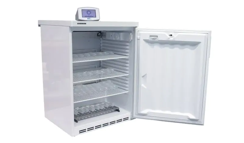 Semen storage unit, programmable cooling curve