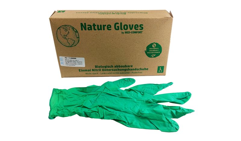 Semen collection glove, biodegradable