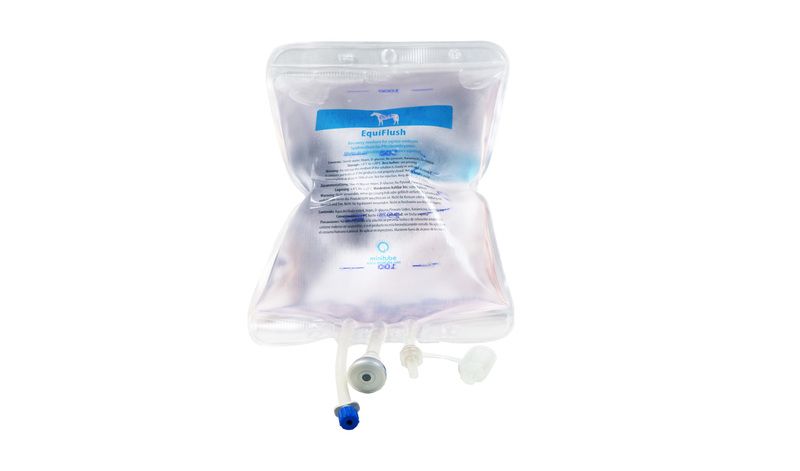 EquiFlush with PVA and antibiotics, 1 l, bag