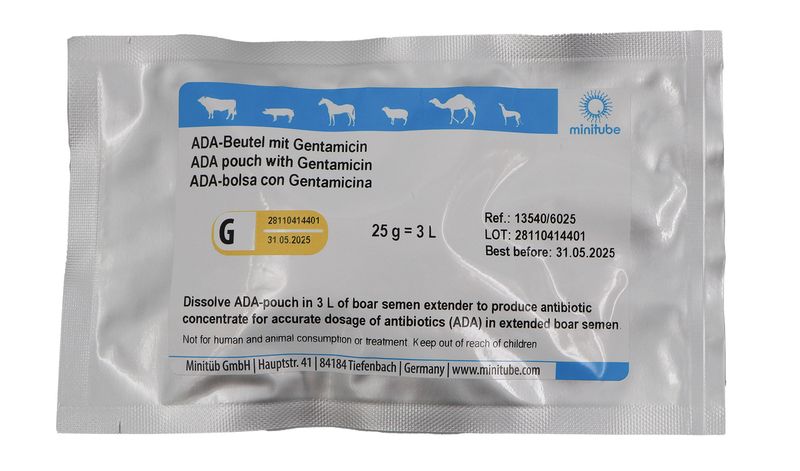ADA-pouch with Gentamicin