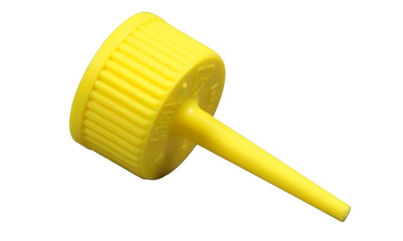 Plastic bottle cap, yellow 2
