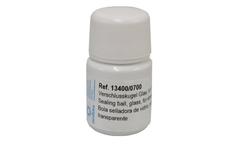 Sealing ball, glass, for 0.5 ml straws, clear