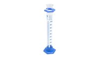 Measuring cylinder, glass, 100 ml, hexagonal plastic base