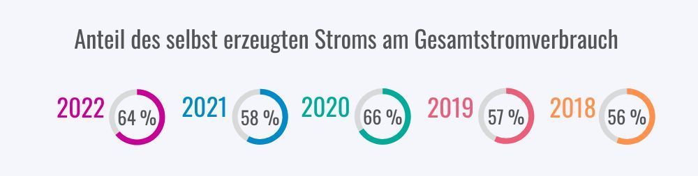 Anteil selbst erzeugten Stroms