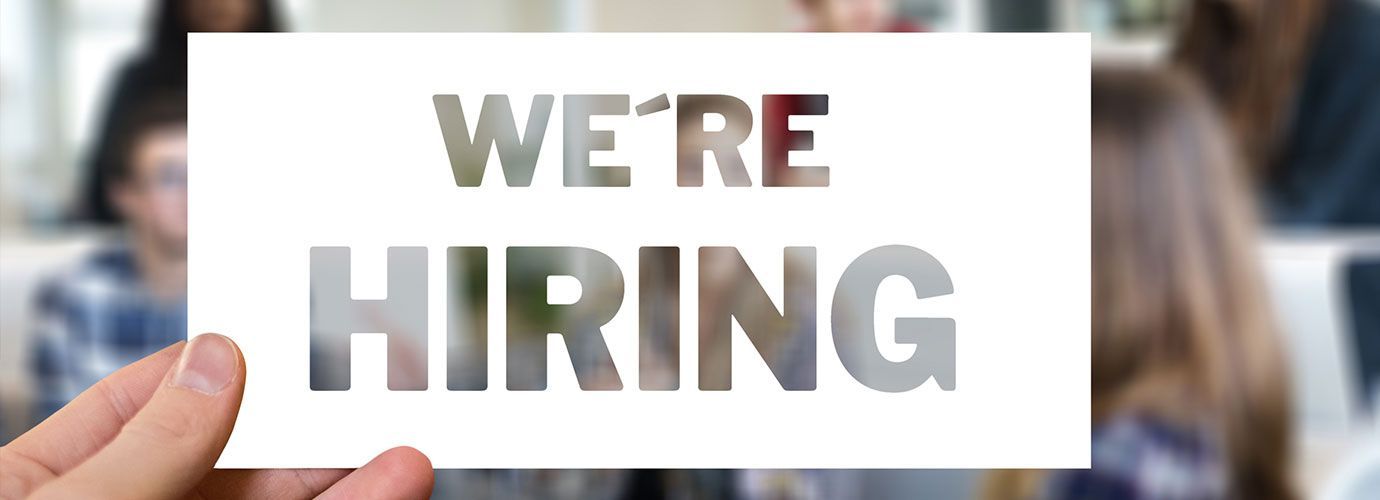 Infobanner with notification about hiring