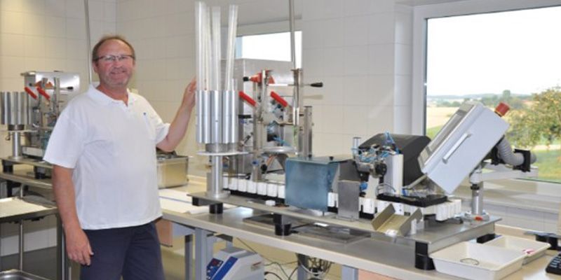 Josef Limmer in his Laboratory